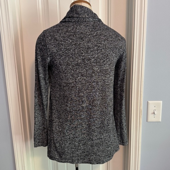 Athleta XXS Pose Wrap Cardigan Heather Black Gray Open Front Modal - Picture 4 of 8